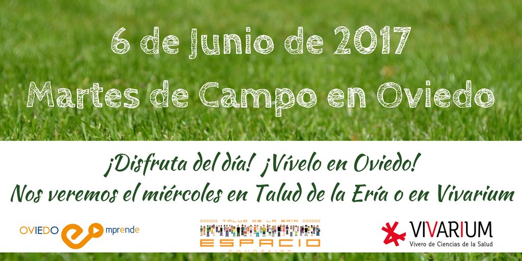 ExplorerOviedo's tweet photo. Recuerda, mañana es Martes de Campo, festivo en #Oviedo. Esperamos que lo disfrutes. ¡Nos vemos el miércoles en @TaludEria o en @VivariumOVD https://t.co/Wri8qYTHqL