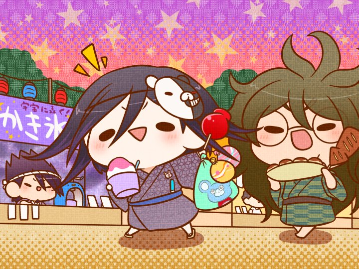 ダンガンロンパV3：王馬小吉+獄原ゴン太+百田解斗 お祭り総統 お題