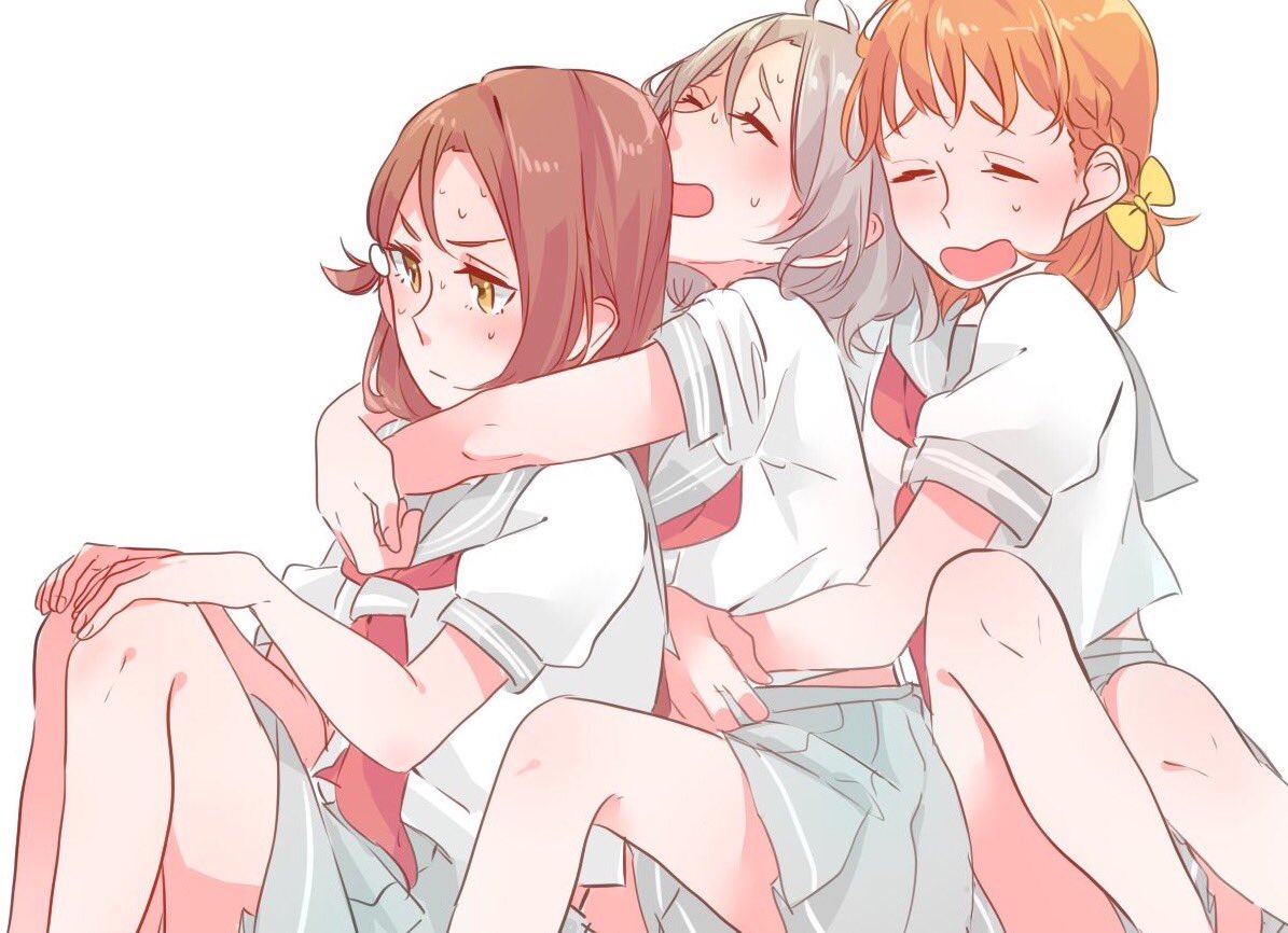 わたし3人ぎゅぎゅっとさせるのが好きみたいね、ぎゅぎゅっと