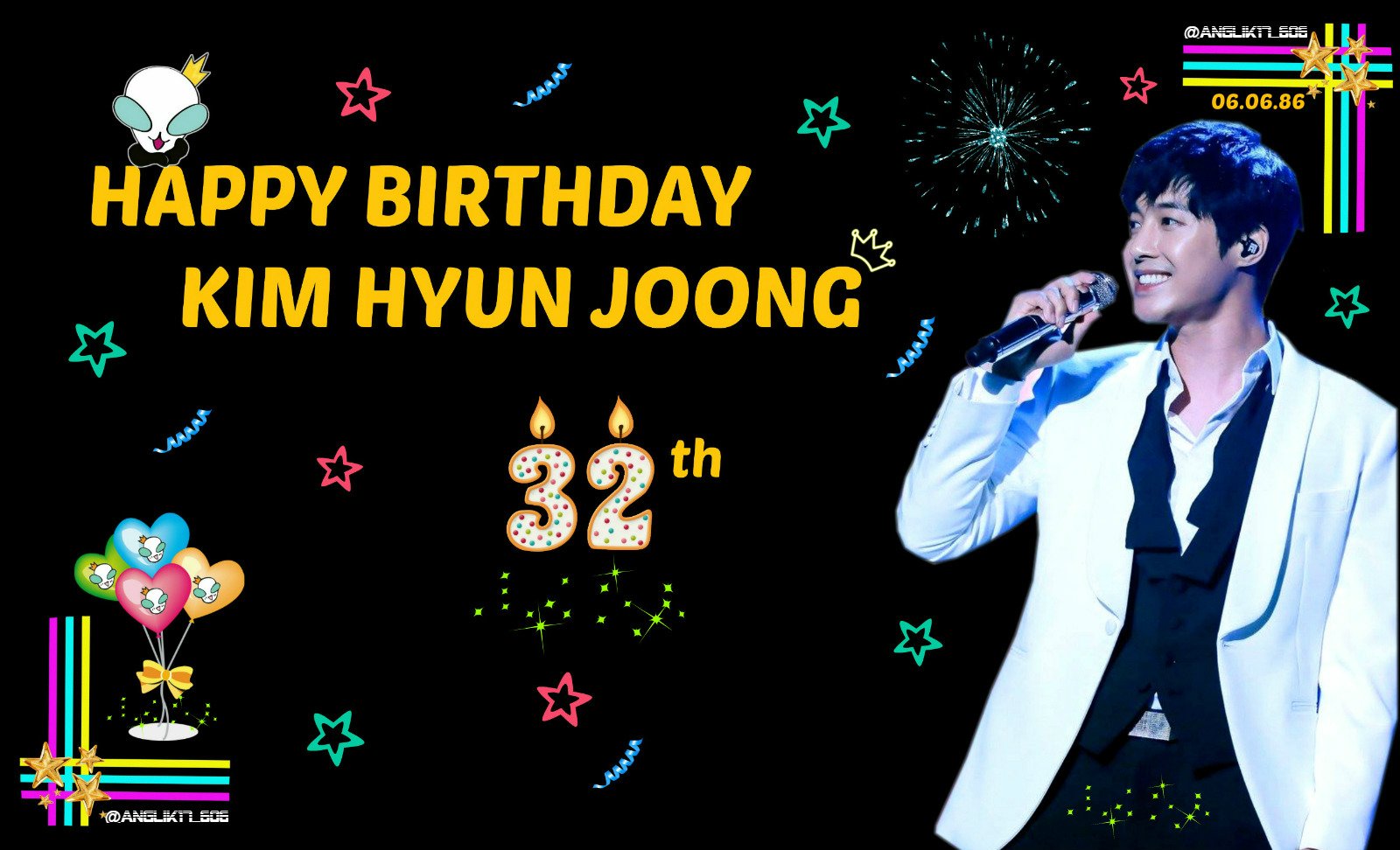 HAPPY BIRTHDAY   (Kim Hyun Joong)   Congratulations my Only One! ^^  