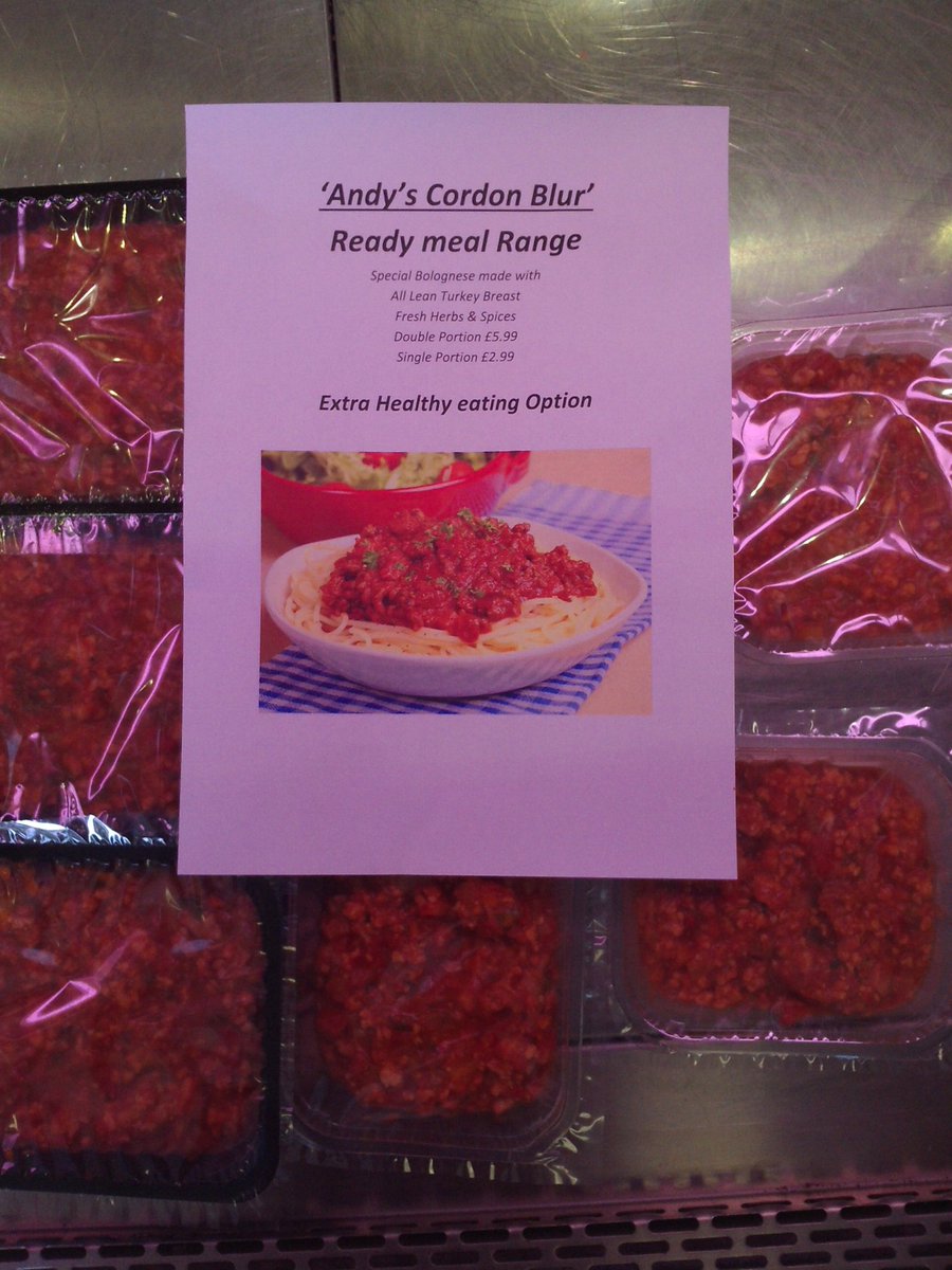 New in today some fantastically healthy turkey bolognese. Come and get one today before theyre all gone