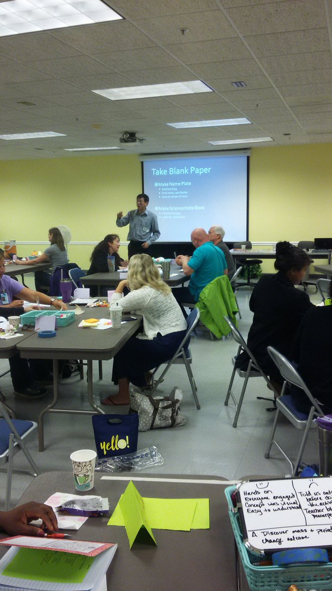 ManateeScience's tweet photo. Dr. Chew and inquiry based instruction @Manateeschools #summerpd #science #drchew https://t.co/xrgPWoja1n