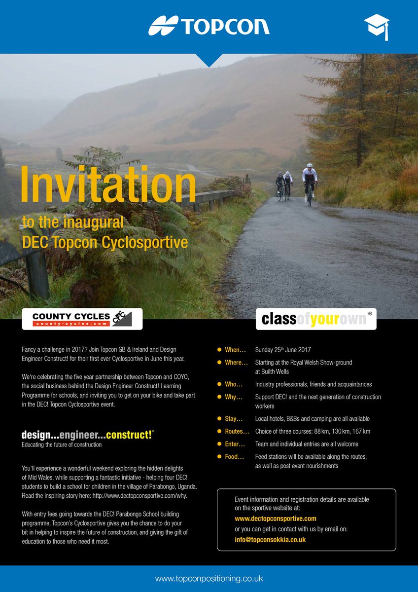 CharteredICES's tweet photo. Calling all keen cyclists to join ICES fellow @Stigij on his @DECinSchools
Cyclosportive in Wales https://t.co/4gBUCt05HQ https://t.co/rQlnAXSAGG