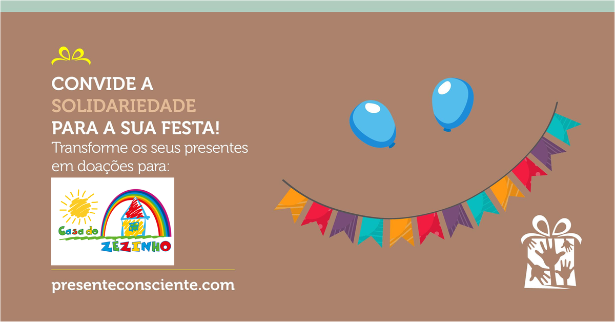 casadozezinho's tweet photo. TRANSFORME SEUS PRESENTES EM DOAÇÕES!
https://t.co/YlvAtpgDnI
#CasaDoZezinho #FeliciCard #PresenteConsciente https://t.co/aLTrWzQZrb