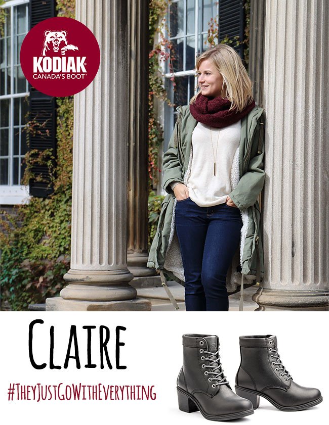 With #Kodiak Claire boots in black 