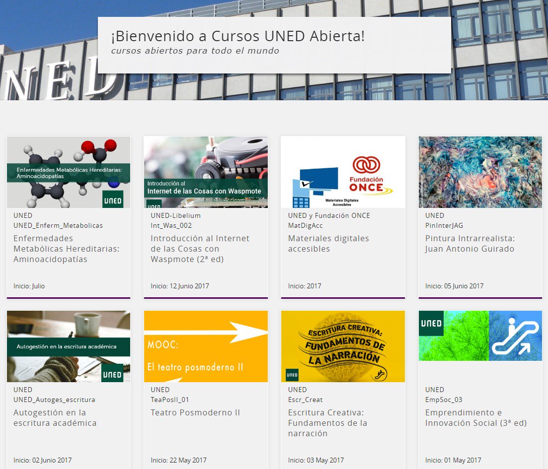 UNED's tweet photo. Novedades de junio en nuestra plataforma de cursos #MOOC @UNEDAbierta https://t.co/vgTMNNQATH #Gratis #Creatividad #Formación https://t.co/dgjZOjuI9F