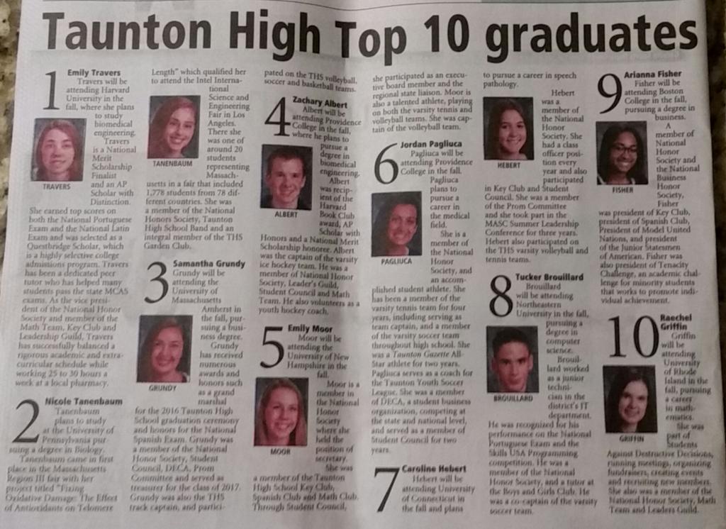 reneepags's tweet photo. So proud of @JordanPagss
6th in her class - while balancing school, sports & work.
#THS2017 #proudmom #futurefriar https://t.co/nMMMHuLsyE