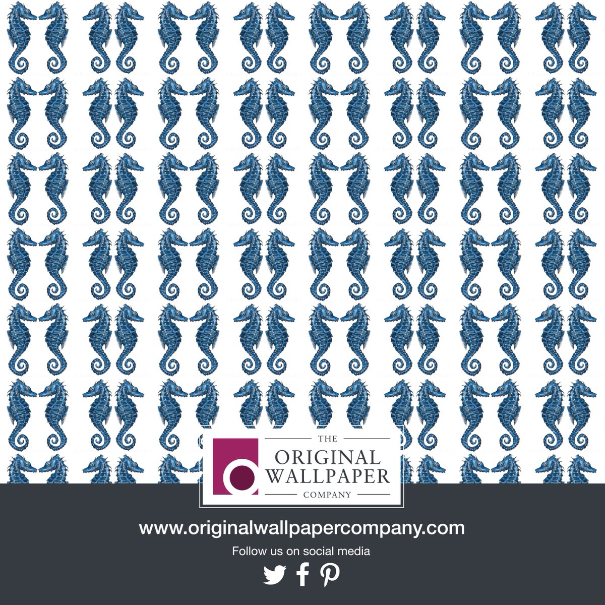 coming soon to OWCo <a href="/AliEllydesign/">Ali Elly</a> #wallpaper #originalart #seaside #beach #seahorse #nautical #Stunning #interiordesign #interior