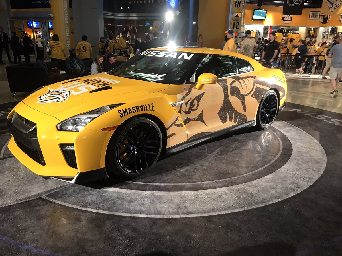 1025TheGame's tweet photo. Nissan is donating this super car to @PredsFoundation to auction off. Has 565 HP!!!
#Preds https://t.co/mULQepfZ9x