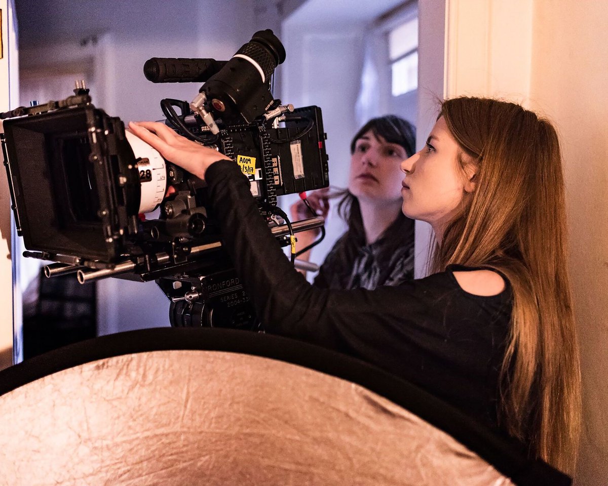 Great to see so many women on camera! Behind the scenes on Sally Pendleton's grad film ISLA - see it at #ECADegreeShow until the 11th June.