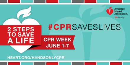 NancyatHeart's tweet photo. CPR can double or triple a heart attack victim's chance of survival. Learn two steps to save a life: https://t.co/4ORu3rzU0s #CPRSavesLives https://t.co/duikVsONat