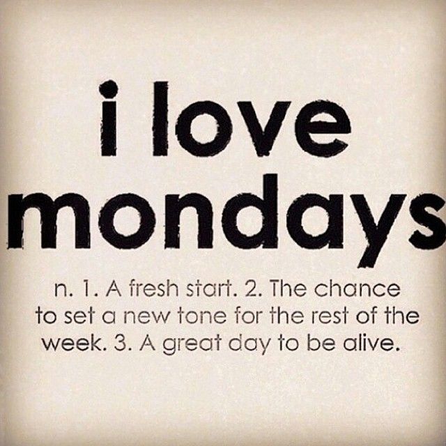 ASeviction's tweet image. #mondaymotivation " i love mondays "