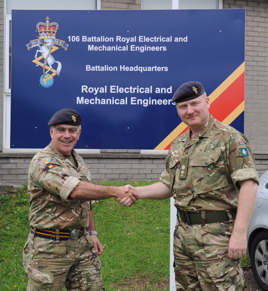 CO 106 Bn REME (@co_106reme) on Twitter photo Transfer of Command 106 Bn REME from Lt Col Paul Hughes to Lt Col Jim Torbet. @106BNREME <a href="/hrfca/">Highland Reserve Forces' and Cadets' Association</a> <a href="/2CS_Bn_REME/">2 CS Bn REME</a> <a href="/Fighting51st/">The Fighting 51st</a> <a href="/1UKDivision/">1 (UK) Division</a> Transfer of Command 106 Bn REME from Lt Col Paul Hughes to Lt Col Jim Torbet. @106BNREME <a href="/hrfca/">Highland Reserve Forces' and Cadets' Association</a> <a href="/2CS_Bn_REME/">2 CS Bn REME</a> <a href="/Fighting51st/">The Fighting 51st</a> <a href="/1UKDivision/">1 (UK) Division</a>
