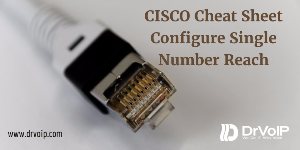 dr_voip's tweet photo. CISCO Cheat Sheet- Configure Single Number Reach
https://t.co/7KPdfpZkyC
FREE Registration!
Click here:https://t.co/a6UrY3TFNX
#CISCOSupport https://t.co/Aaz0PwogxA