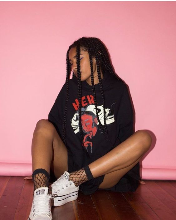 These braids tho 💗