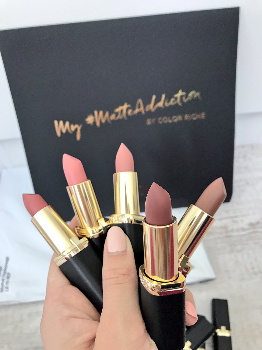 emshelx's tweet photo. Yup. Addicted. Look at these 😍😍😍 @LOrealParisUK #MatteAddiction https://t.co/qUor56JViL