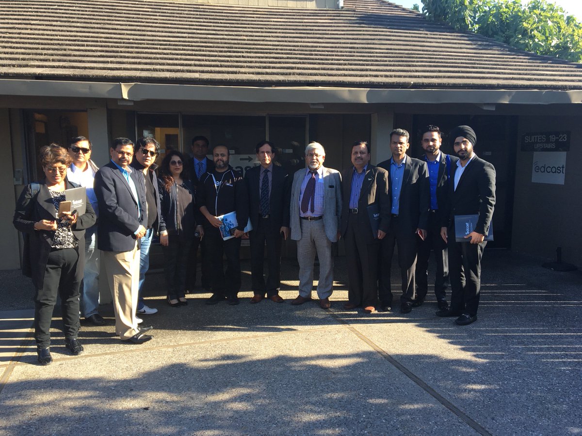 IndiaAtNafsa's tweet photo. @GhoshShobha Various engagements (Edcast) at Silicon Valley was very insightful for visiting members @MinistryOfHRD @TVMohandasPai https://t.co/SVkfyKFZ9h