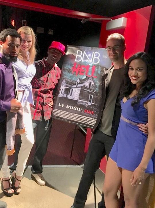 BnBHell's tweet photo. Thanks for coming out to support #BNBHell this weekend @ChineseTheatres! Great crowd! We appreciate you. #indiefilm #indienightff #horror https://t.co/GENxjo13CO