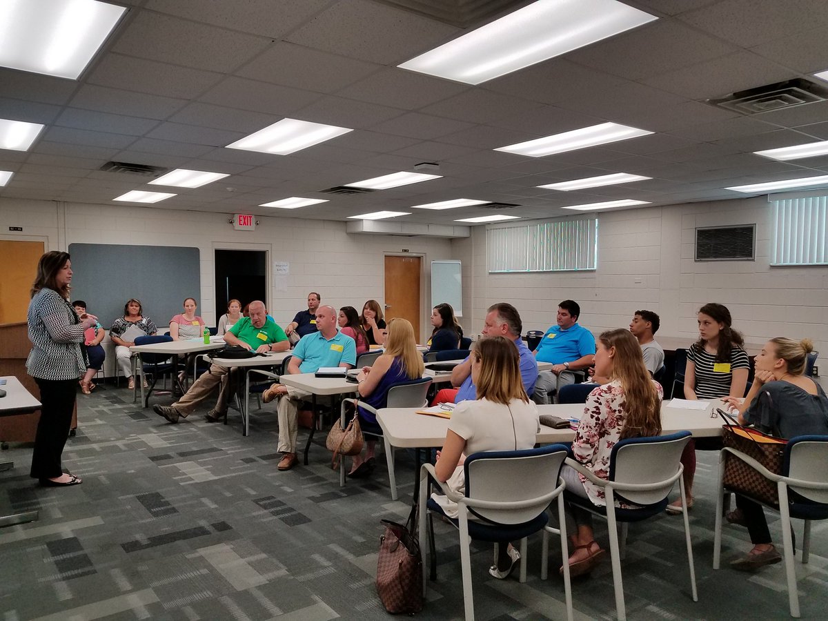 This is happening right now! New Employee Orientation for the 17-18 school year #HRTeamLCS