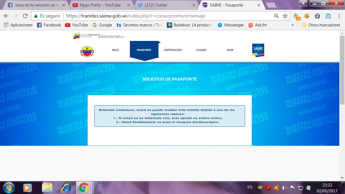 NsTour's tweet image. @Juan_Dugarte buenas tardes SR. Dugarte tengo un problema con el pasaporte eh ido al saime y no me han podido resolver que puedo hacer?
