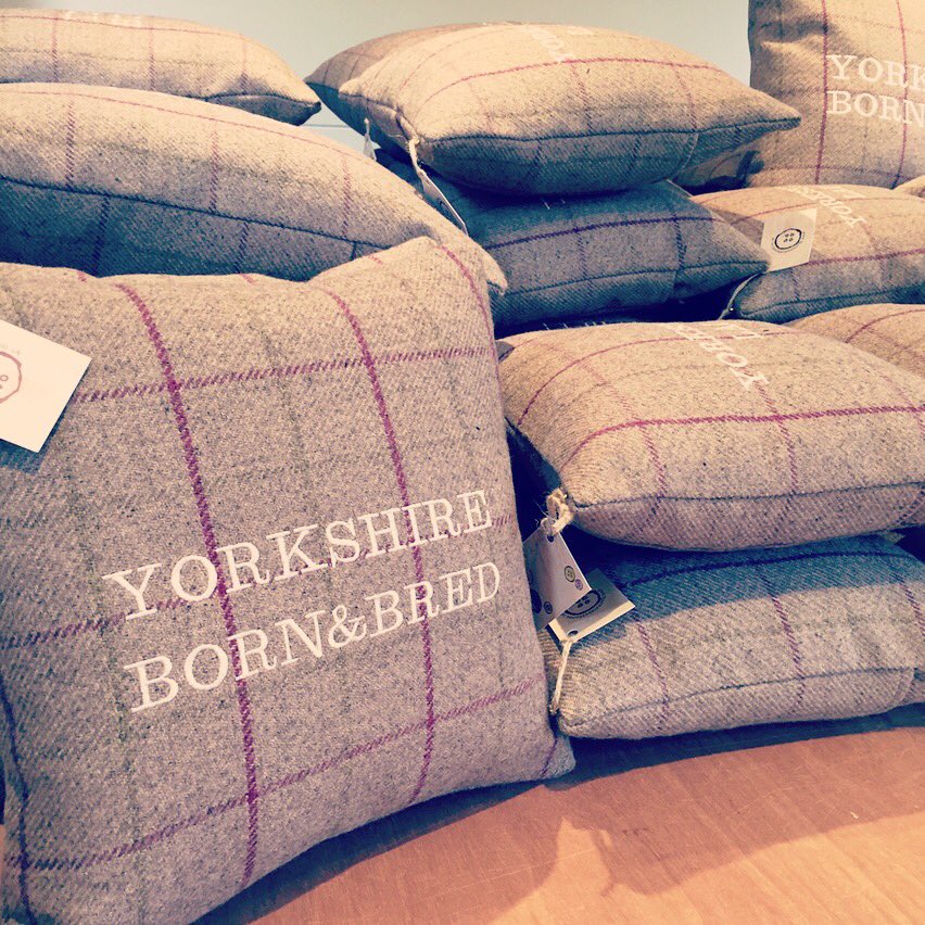 It's been a busy day in the workshop today making all these beautiful embroidered cushions! #handmade #yorkshire #lovemyjob