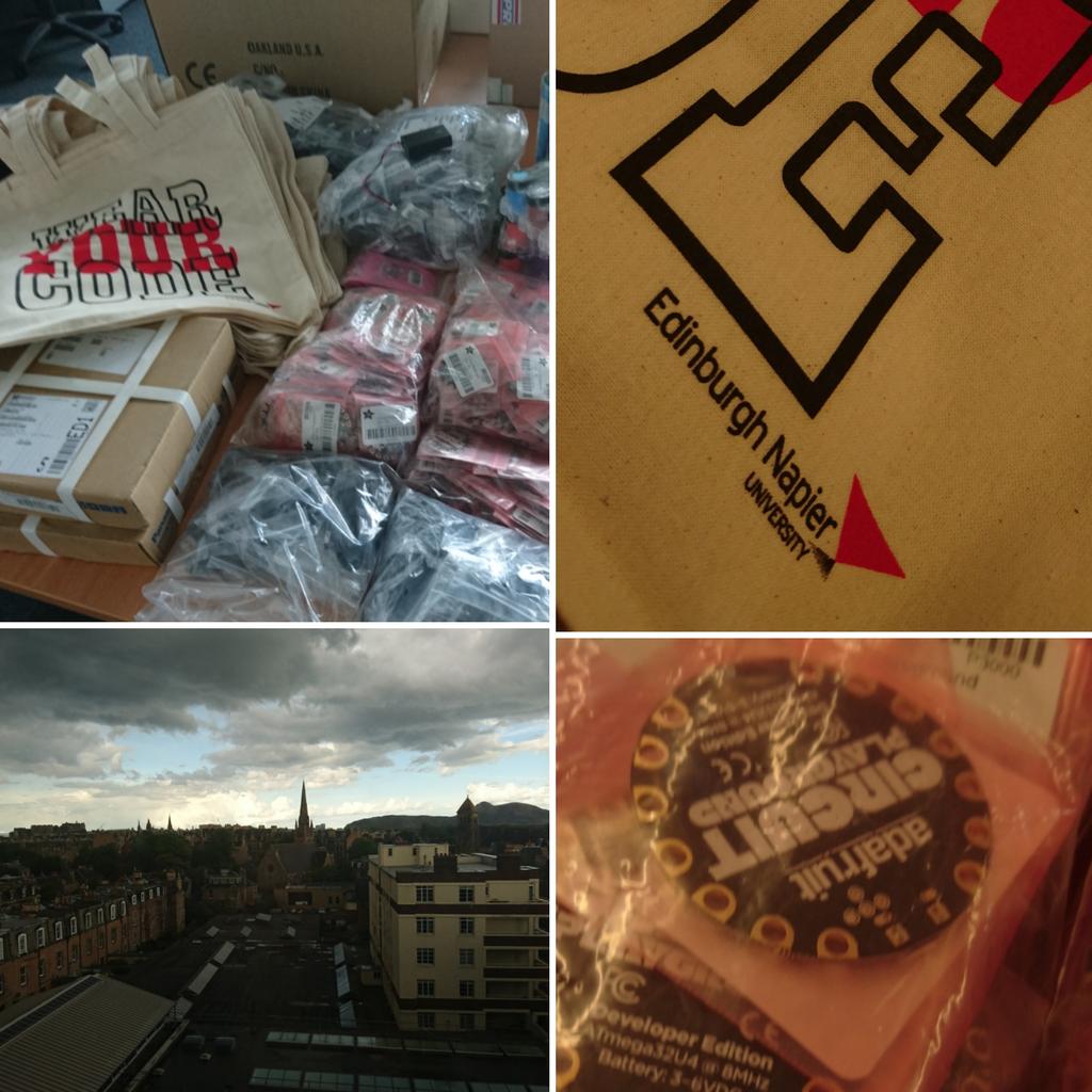WeeReplicators's tweet image. Getting ready for #wearyourcode 4 days to go! #adafruit #girlsintech #computing #wearabletech @EdinburghNapier