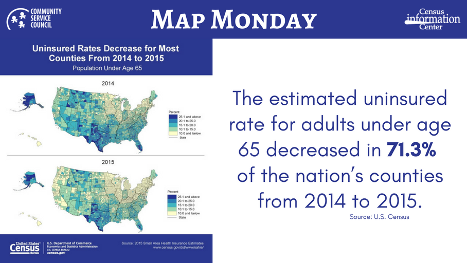 CSC_Tulsa's tweet photo. #CSCData #CSCMapMonday #USCensusBureau #Map #Uninsured #HealthInsurance https://t.co/06wFQkVdxV