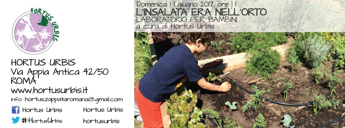 zappataromana's tweet photo. @siamonoitv2000 e @TV2000it  Domenica 11 i cuori verdi nelle città #siamonoi con giardini e orti urbani fatti dai bambini all'#HortusUrbis https://t.co/Q9woyizesj