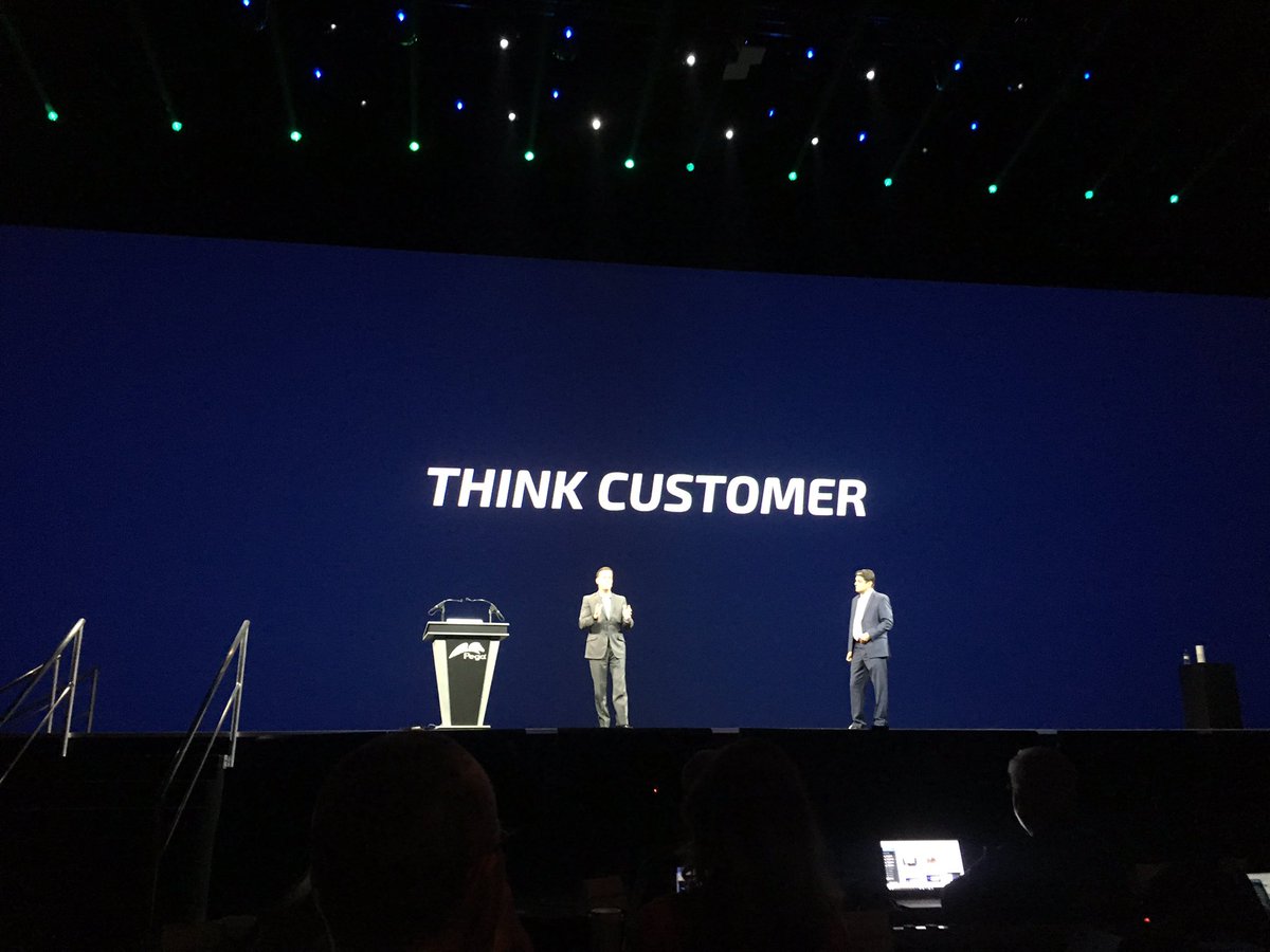 donpega's tweet image. GM puts the customer at the center of everything they do. Think customer.  #PegaWORLD