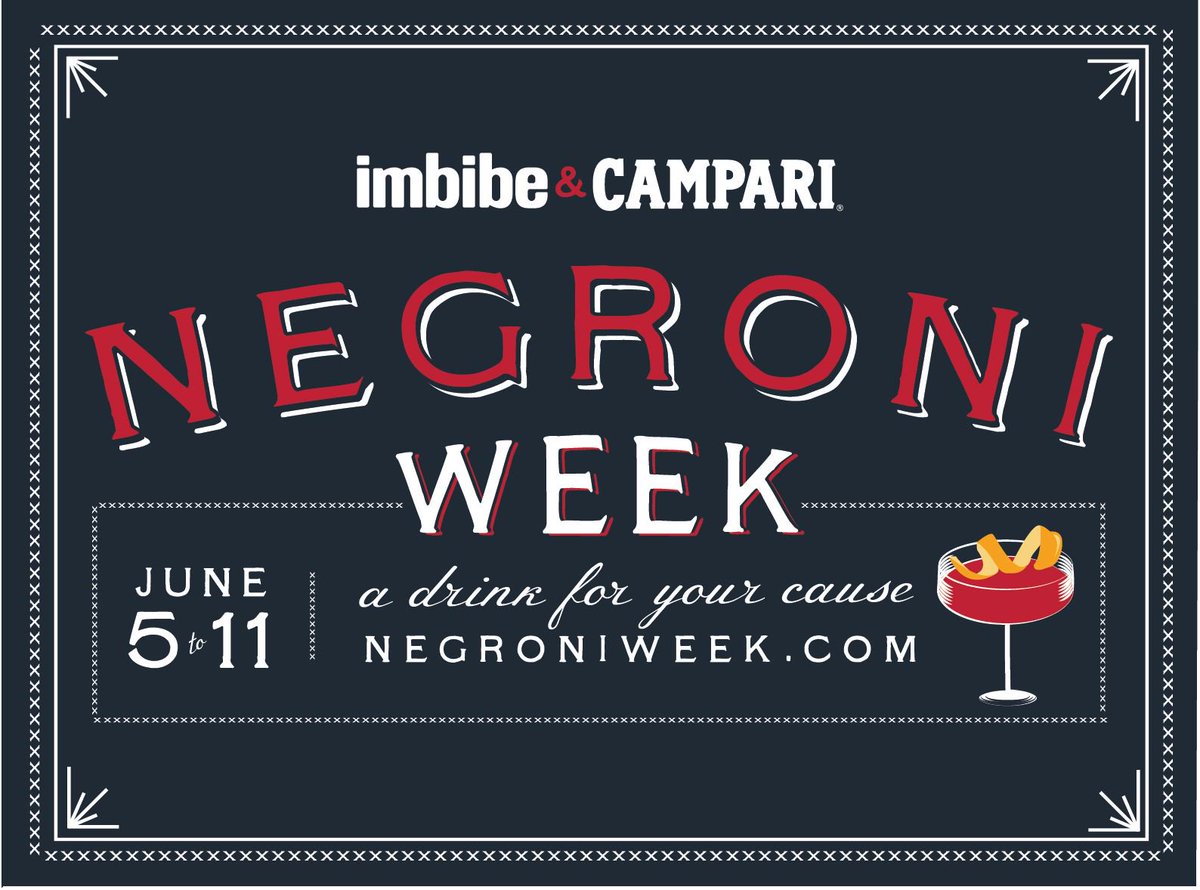#NegroniWeek is here. Plan your whole week of activities at NegroniWeek.com. buff.ly/2reVvaQ @Imbibe @Campari