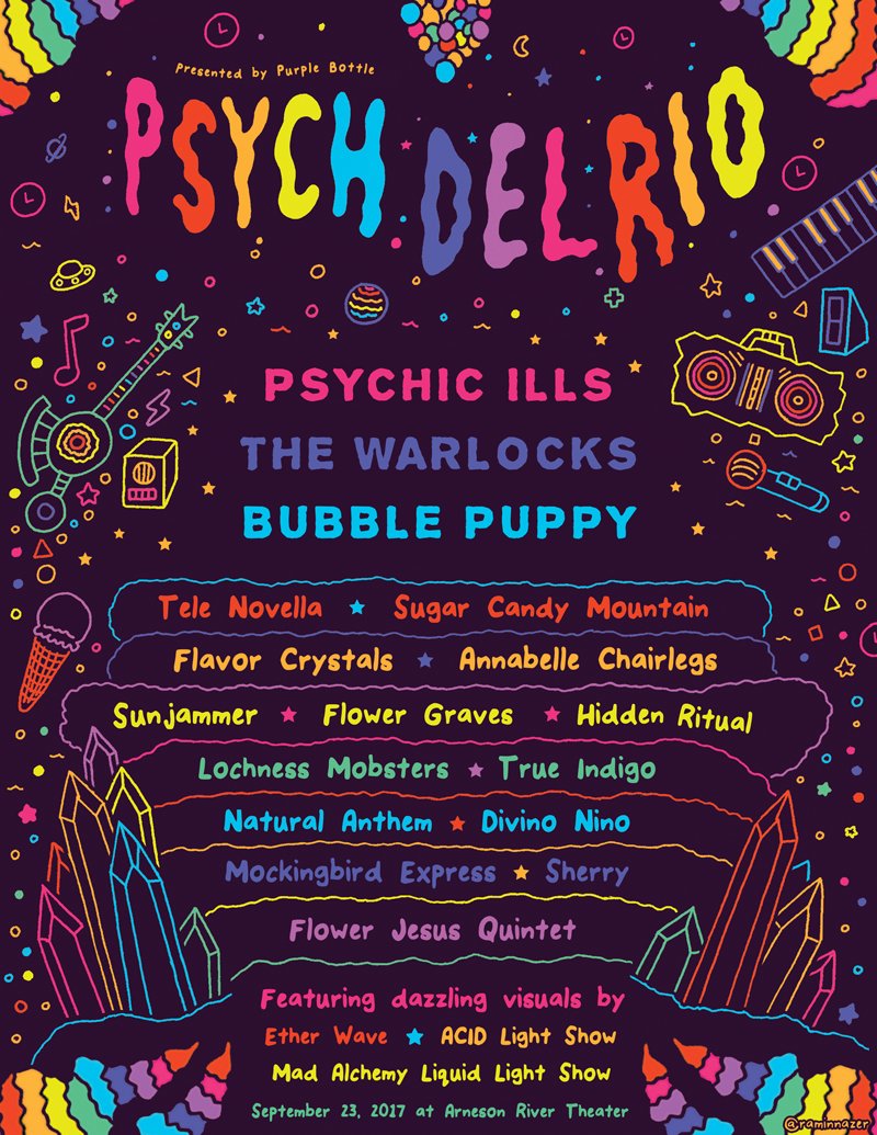 acidratsmusic's tweet photo. @psychicills @TheWarlocks #bubblepuppy @tele_novella @SugarCandyMtn @flavor_crystals #annabellecharilegs #sunjammer @DivinoNinoband https://t.co/nGUliDSBpv