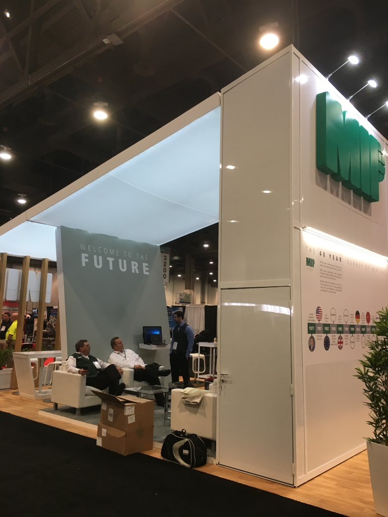 MIP_Inc's tweet photo. We're ready to go - booth 3463 - Come by and celebrate our 40th anniversary. You will love our unique booth! #cleanshow #CleanShow2017 https://t.co/qf7B1FuZuy