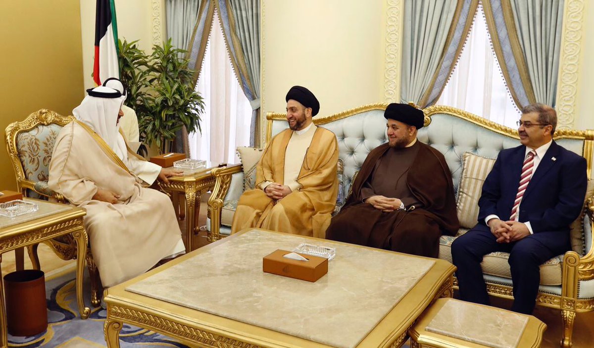 Ammar_Alhakeem's tweet photo. خلال زيارتنا الى دولة الكويت التقينا رئيس مجلس الوزراء الكويتي الشيخ جابر الصباح ،بحثنا العلاقات الثنائية بين العراق والكويت ومكافحة الارهاب https://t.co/6MmMCywMlz