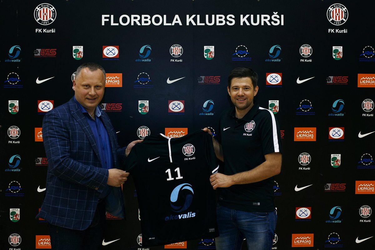 Pirmā, kas apstiprināja savu dalību @elvi_veikali florbolā līgā vīriešiem, ir Liepājas " <a href="/FKKursi/">FK Kurši</a> / Ekovalis". Jau ne pirmo gadu. #florbols