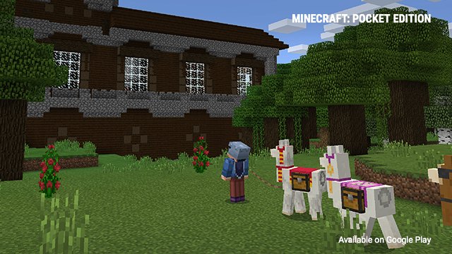 Google Play on X: Brb gonna go make a llama train. @Minecraft    / X