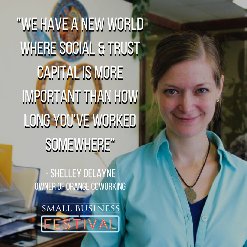 SmallBizFest's tweet photo. Great insight from @ShelleyDelayne at #SBF2016. We're excited to hear the discussions in her Coworking Panel at #SBF2017 https://t.co/oaOdQWCRCU