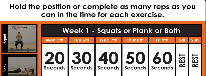 EBLeisure's tweet photo. Let's go guys, week 1: Squats, plank or both you decide! #EBChallenge #Challenge #Active. Find out more: https://t.co/zKVE5v7tpE https://t.co/rXteQ0G3YC