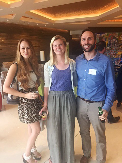 InfinityMktSC's tweet photo. Heidi, Gina &amp; Chris had a great time at #CollaboratorsandCocktails! @GVLtoday &amp; @EndeavorGville put on a fantastic event. https://t.co/LFrVINjqUK