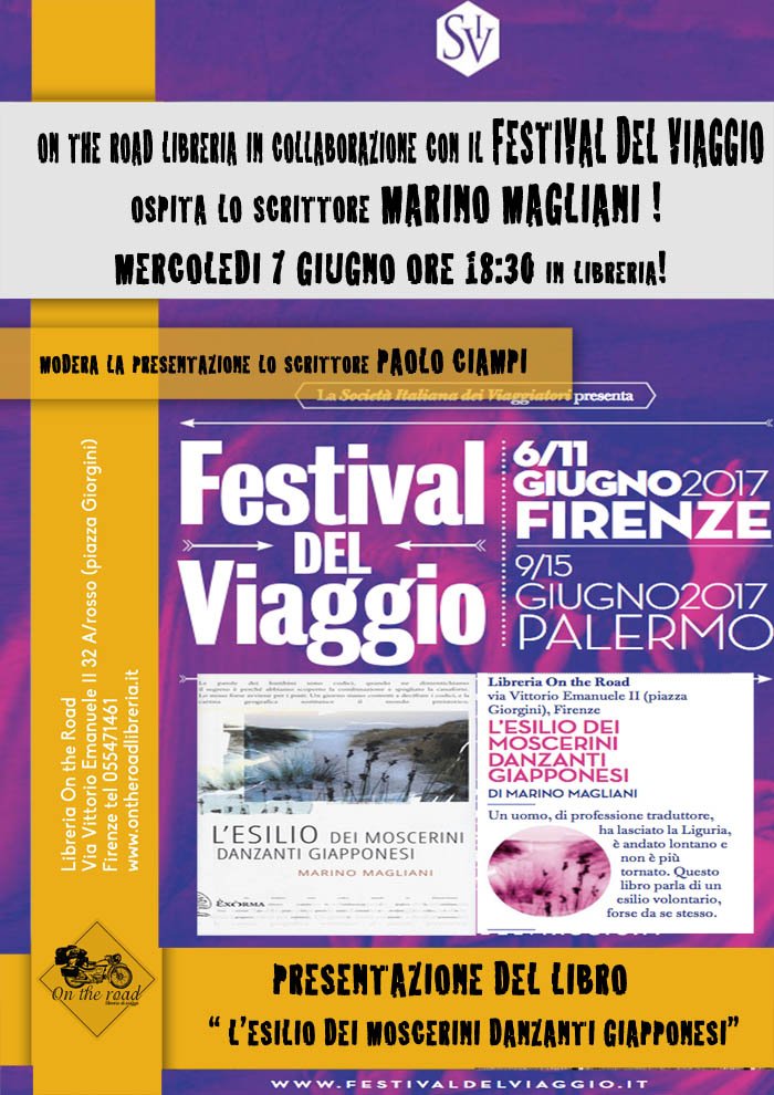 MERCOLEDì 7 ALLE ORE 18:30 arriva in libreria il Festival del #viaggio ! con Marino Magliani e <a href="/paolociampi/">paolo ciampi</a> non mancate!! ;)