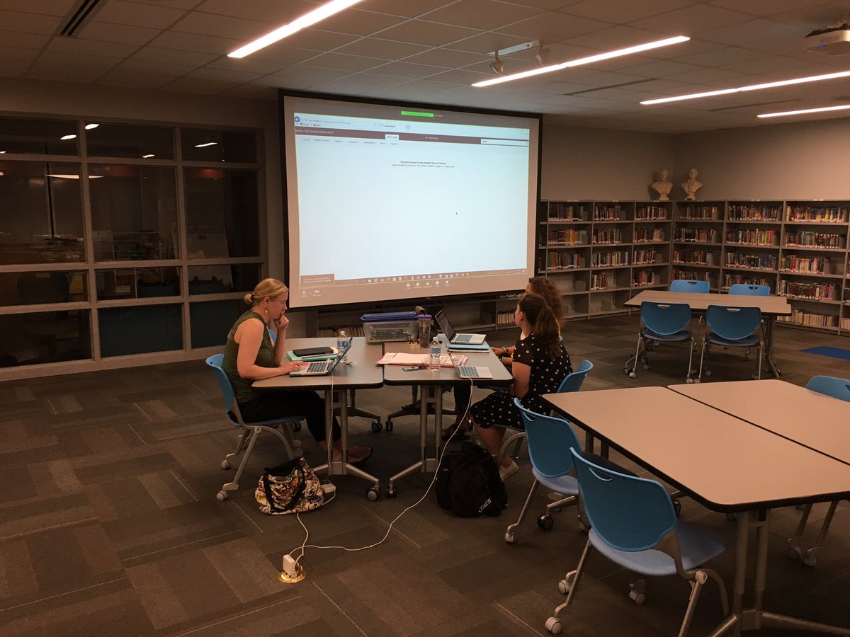 RCSAsstSupt's tweet photo. Innovation Center getting good use today with K-5 ELA and Math Teams! https://t.co/4qvojlWEql