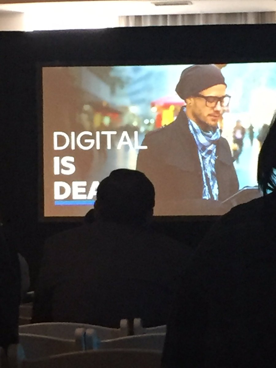 lauraboodram's tweet image. Digital is "dead". Or maybe it's just rolled over. We should be thinking about individual mediums. #programmania #OPSNY