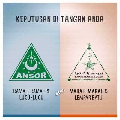 Pengen Ngetes nih Mau Pilih Mana Guys... 🙏😊
- Ansor >> Retweet
- FPI >>> Like