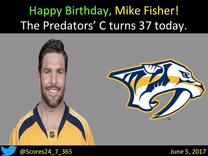  happy birthday Mike Fisher! 