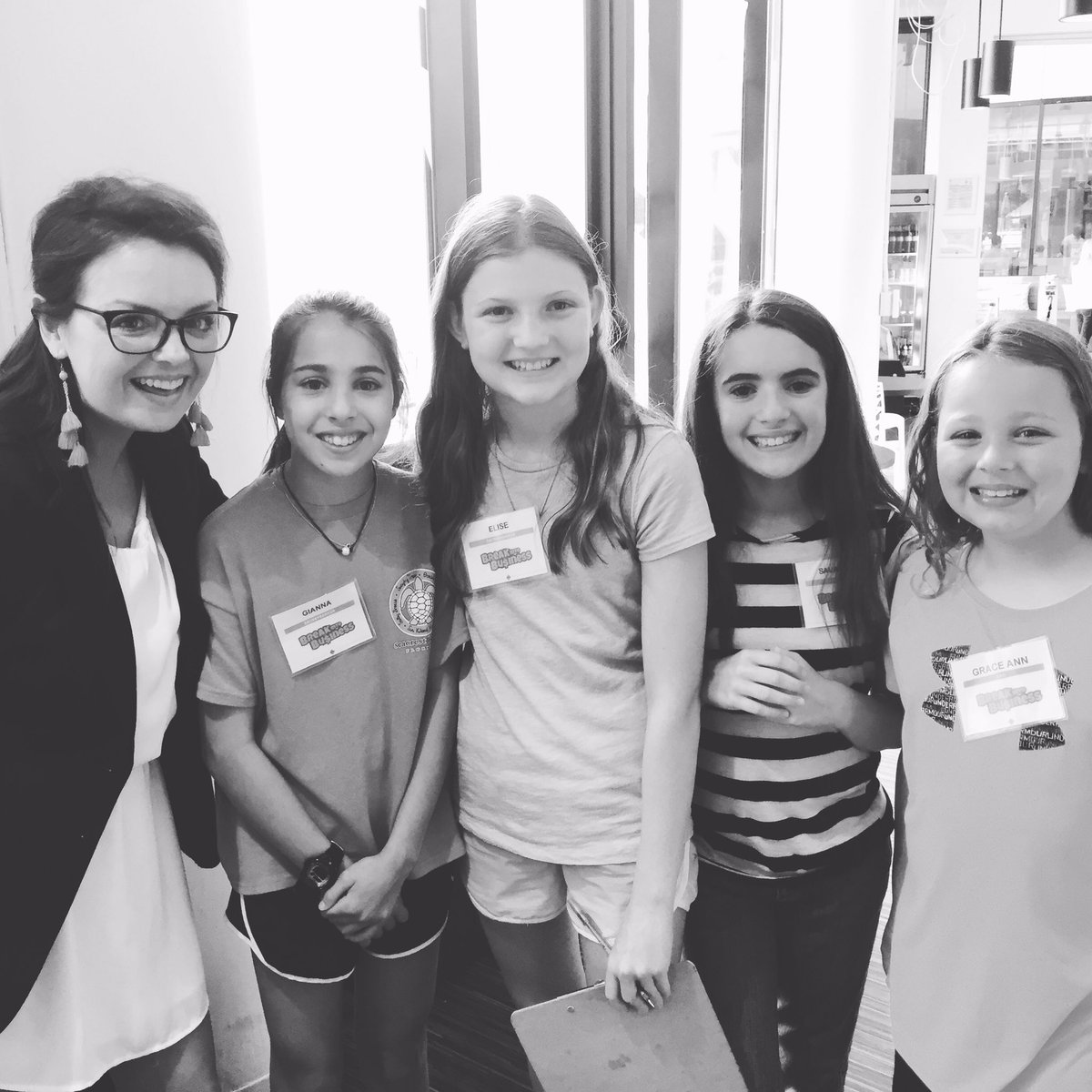 tami__mcqueen's tweet image. &quot;We&apos;re starting a company this summer and doing research, can we ask a few questions?&quot; 

Girls, go get &apos;em 💪 @BreakIntoBiz #STEM #startups