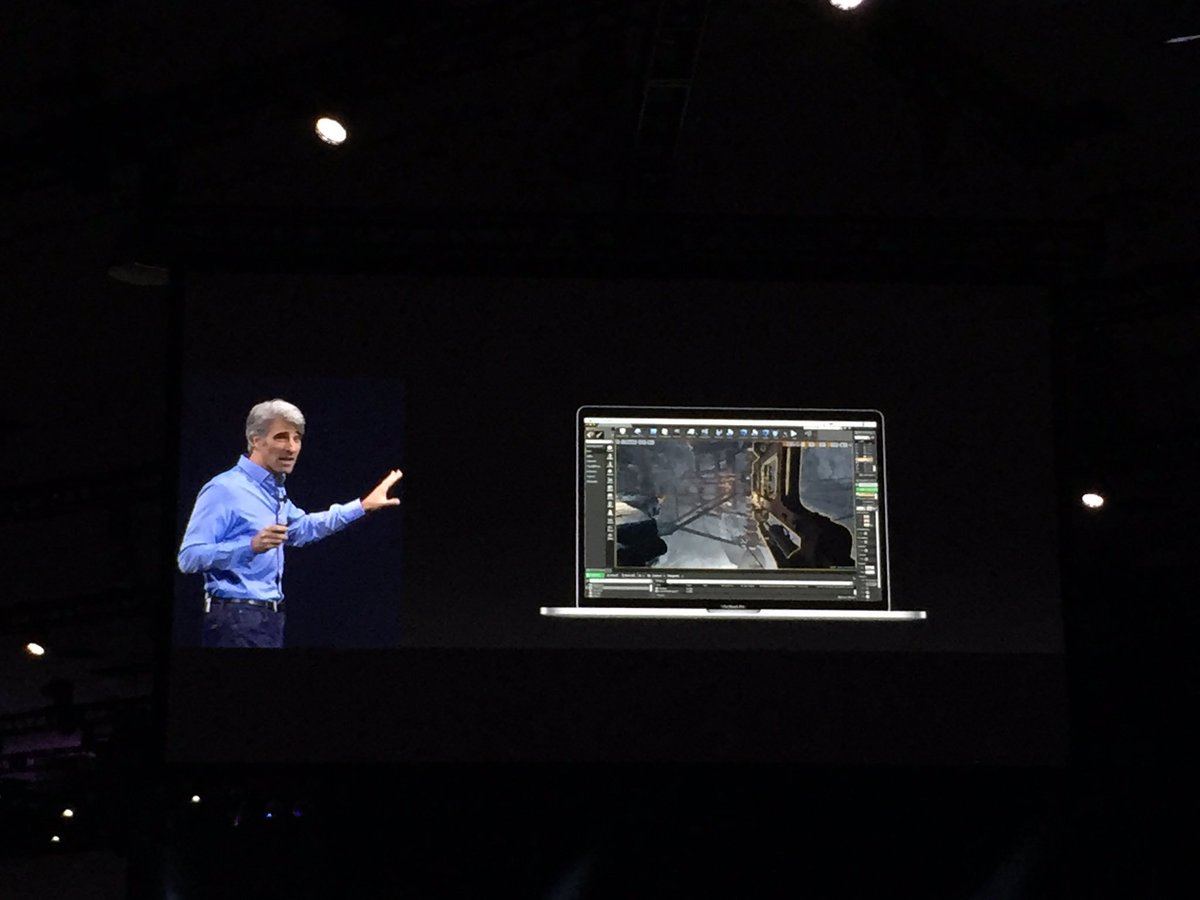 #WWDC2017 metal 2 supports VR, steam, unity, unreal engines