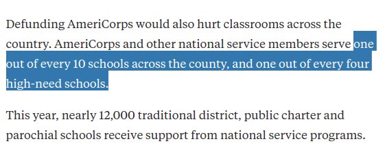 hikyleschwartz's tweet photo. 25% of high needs schools (like mine) depend on @AmeriCorps I'm fighting for national service! https://t.co/SuxVsefYrk @hechingerreport https://t.co/4kRFu6mzwg