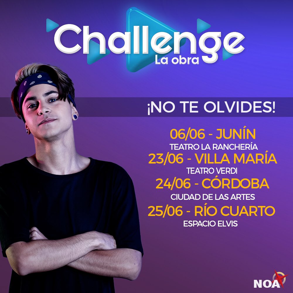 ChallengeLaObra's tweet photo. ¡NO TE OLVIDES! 
Seguimos de gira con la obra! 
Mañana estamos en Junin en el Teatro la Rancheria.

¿Dónde nos vemos? https://t.co/t2ciWYZd7b