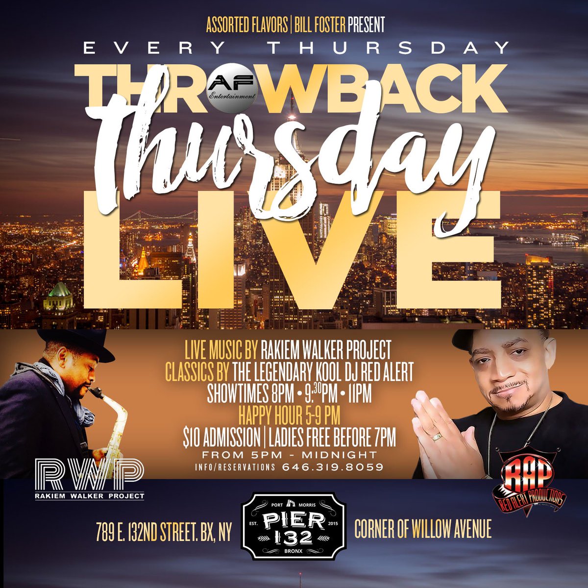 asstdflavorsent's tweet photo. #throwbackthursdaylive Thurs
#afterwork @ #pier132 LIVE music by @RWpjt classics by @KoolDJRedAlert https://t.co/xE6CyhFCCw