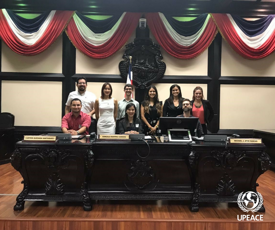 UPEACE's tweet photo. #UPeacers get an inside look at Costa Rica's Legislative Assembly #UPeaceLife https://t.co/CVJExrcfXz