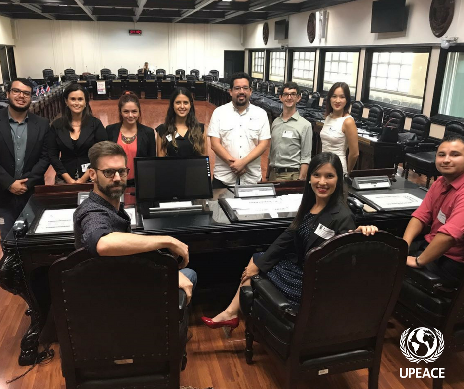 UPEACE's tweet photo. #UPeacers get an inside look at Costa Rica's Legislative Assembly #UPeaceLife https://t.co/CVJExrcfXz